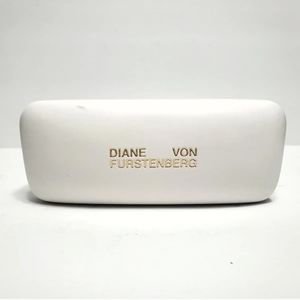 Diane Von Furstenberg White Sunglasses Case